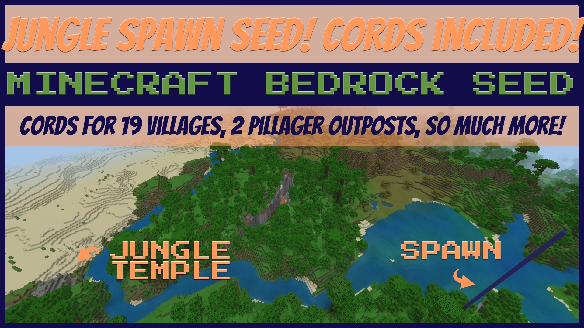 2 Jungle Temples Seed Minecraft Bedrock April 19 Tanisha S Craft