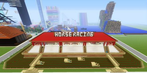 Minecraft horse race track