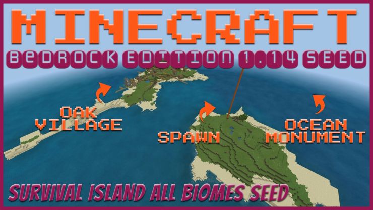 Minecraft Bedrock Survival Island Seed April 2020