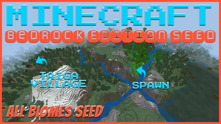 Minecraft Bedrock All Biomes Jungle Taiga Seed Dec 2019