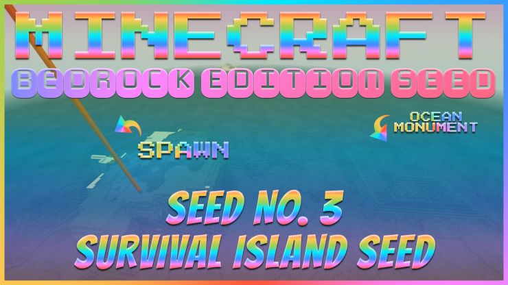 Survival Island Seed in the Minecraft Bedrock Seed Showcase Sep 2019