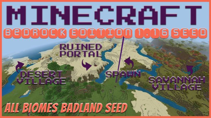 Minecraft Bedrock 1.16 Badlands Seed JUL 2020