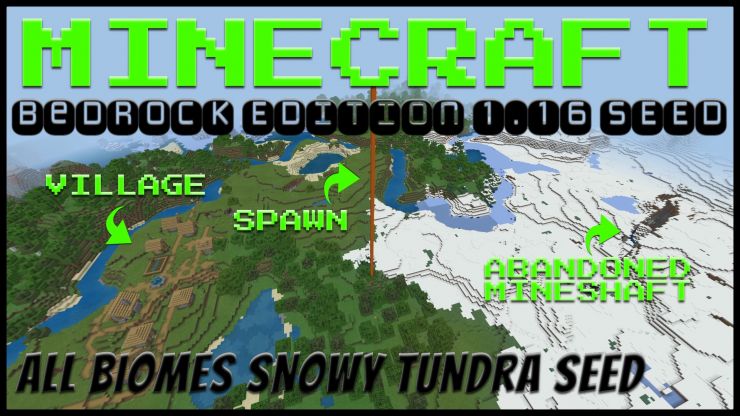 Minecraft Bedrock Snowy Tundra Seed AUG 2020