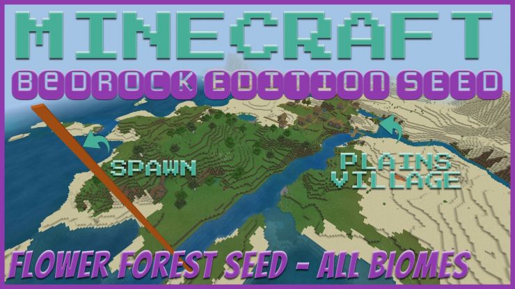 Minecraft Bedrock 1.14 Flower Forest Seed